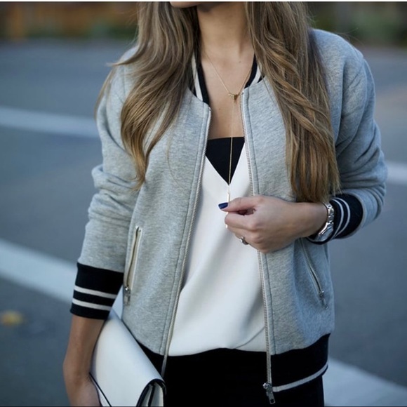 J Crew Varsity Oversized Bomber 